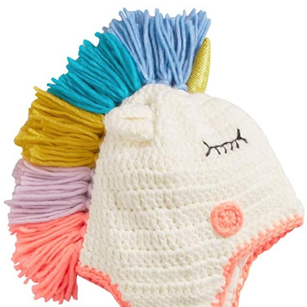 🦄 Unicorn Knit Kids Hat 🦄 🎃 Halloween Costume 🎃 📸 Photography Outfit 📸